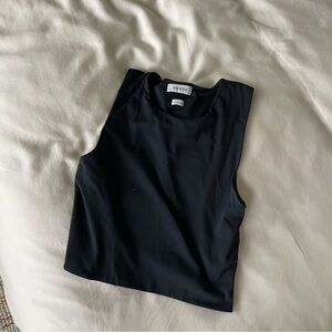 aritzia cropped high neck tank